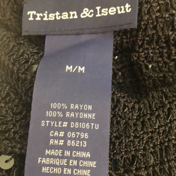 Tristan and Iseut Sequin stretchy camisole. Size M - Picture 4 of 4